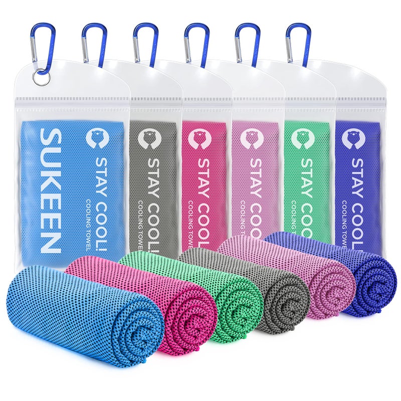 Sukeen Cooling Towel,Instant Evaporative Cooling for Sports,Yoga,Golf,Gym,Neck,Workout and More(40â€x 12â€) - Image 1